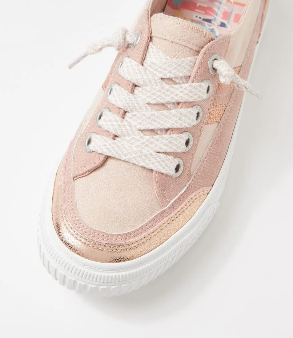 BLOWFISH Alex Rose Gold Multi Sneakers