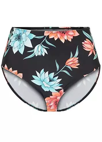 bonprix High Waisted Floral Bikini Bottoms | Grattan