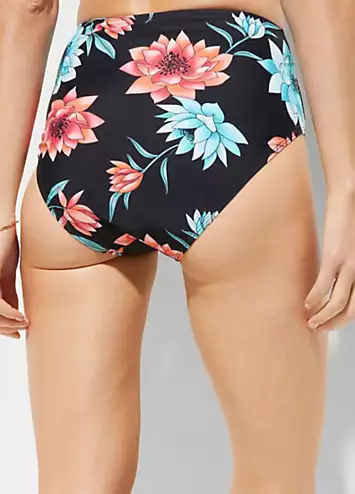 bonprix High Waisted Floral Bikini Bottoms | Grattan