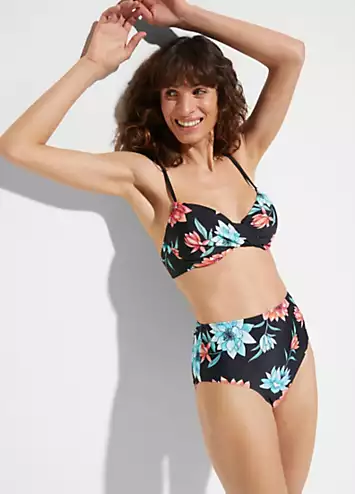 bonprix High Waisted Floral Bikini Bottoms | Grattan