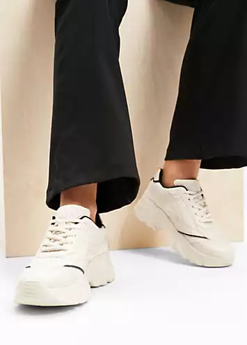 bonprix Lace-Up Chunky Trainers | Kaleidoscope