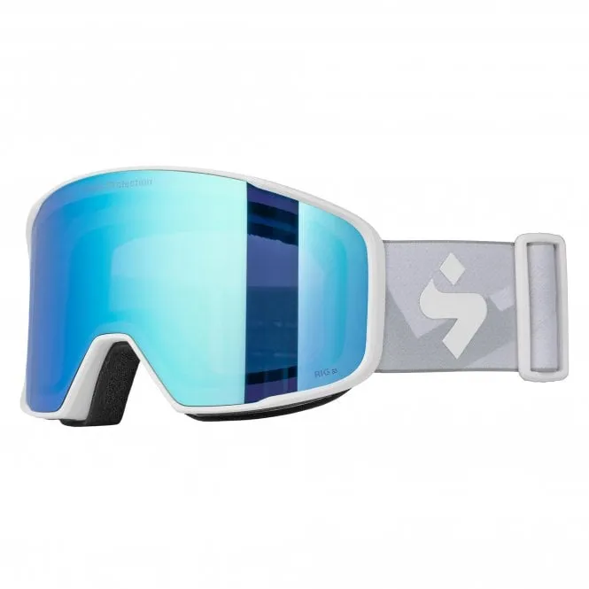 Boondock RIG Reflect Goggles - Satin White/RIG Aquamarine