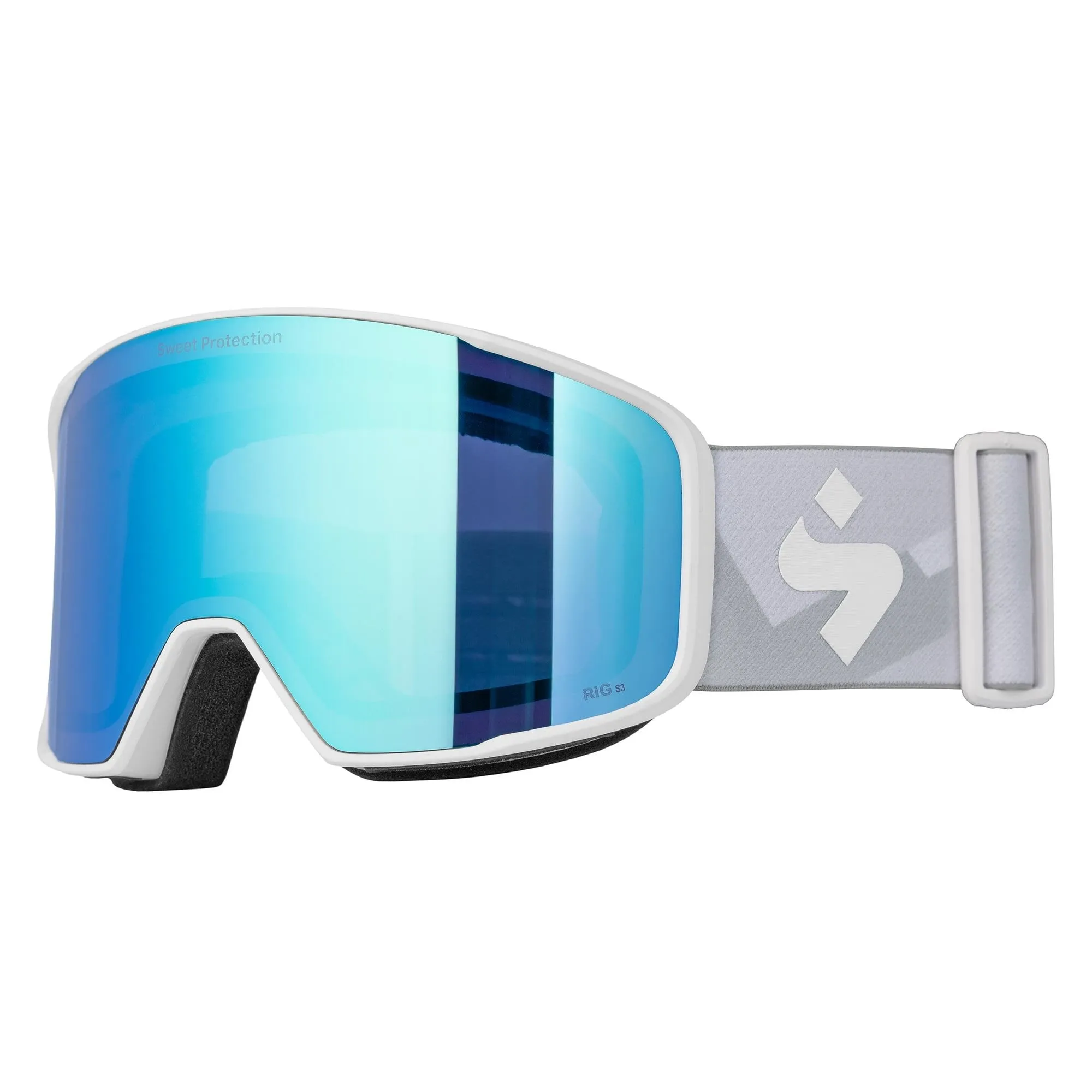 Boondock RIG Reflect Goggles - Satin White/RIG Aquamarine