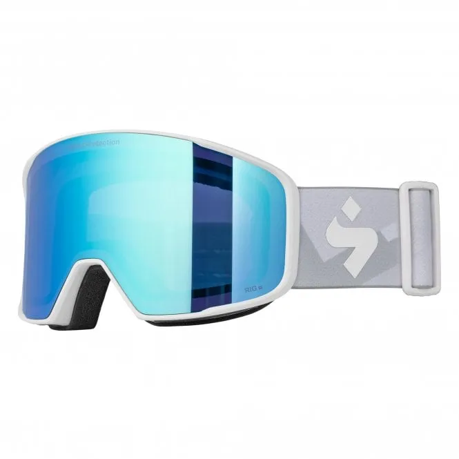 Boondock RIG Reflect (Low Bridge) Goggles + Satin White/RIG Aquamarine