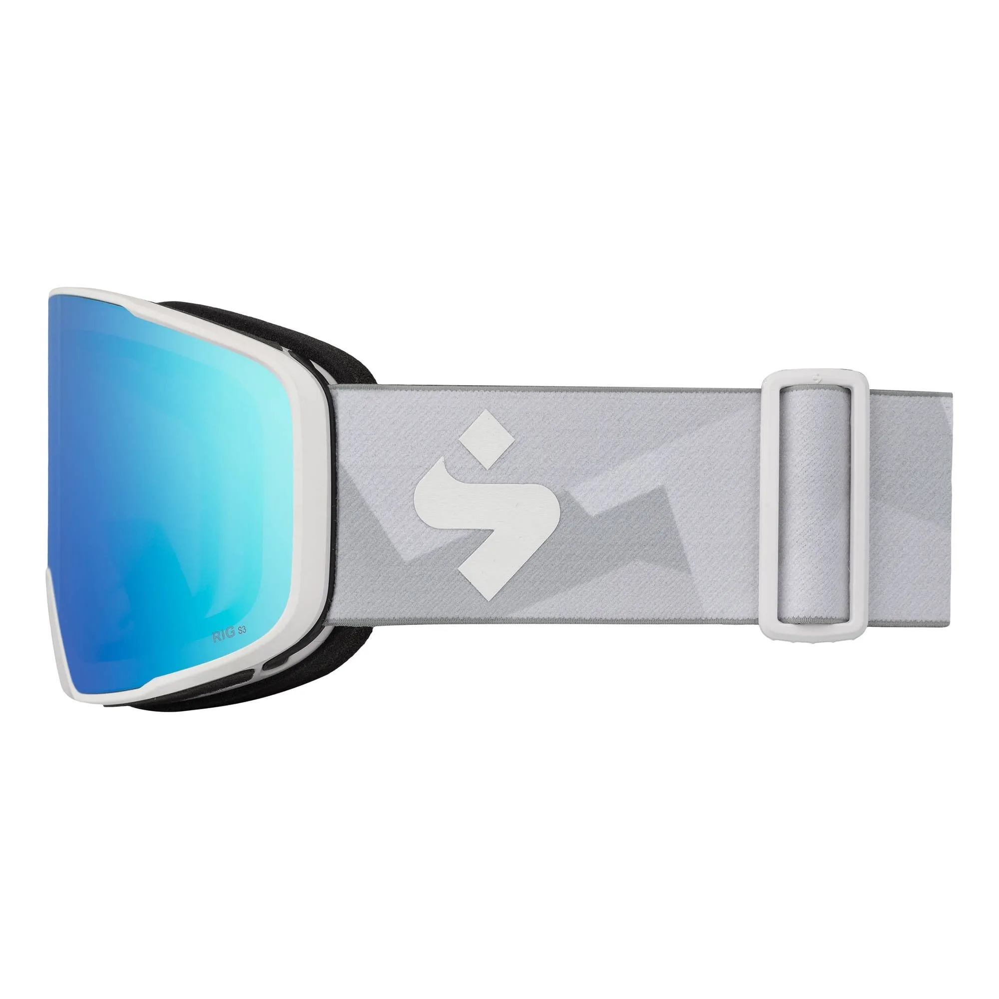 Boondock RIG Reflect (Low Bridge) Goggles + Satin White/RIG Aquamarine