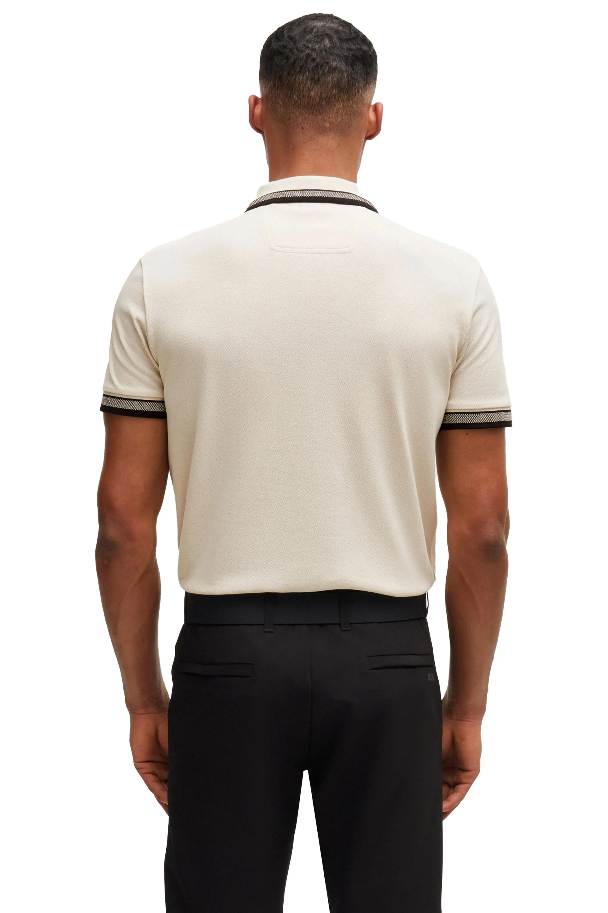 Boss Paddy Polo Shirt Open White