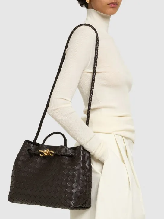 Bottega Veneta   Medium Andiamo leather top handle bag 