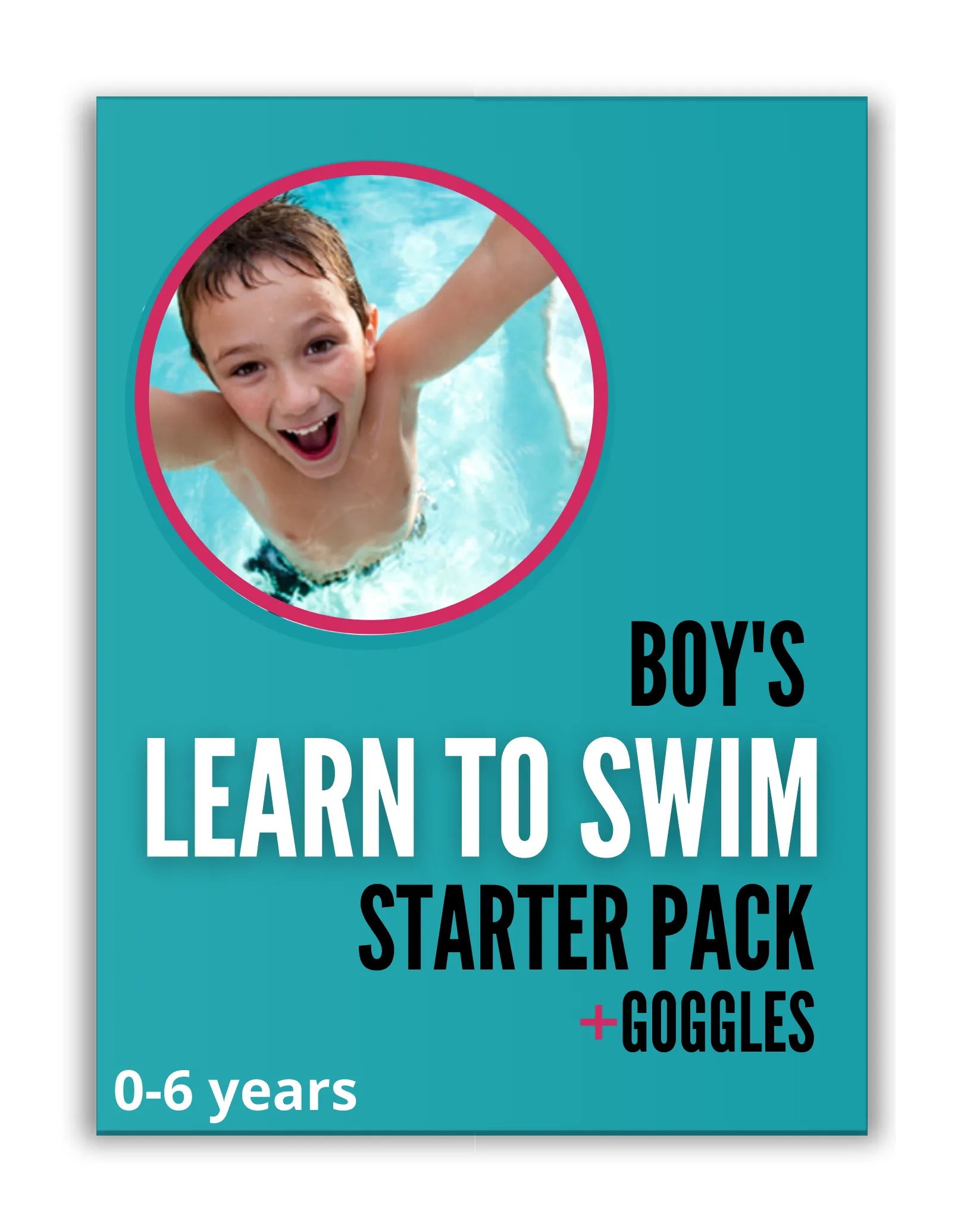 Boys Learn to Swim Start Pack + Goggles (0-6 years)