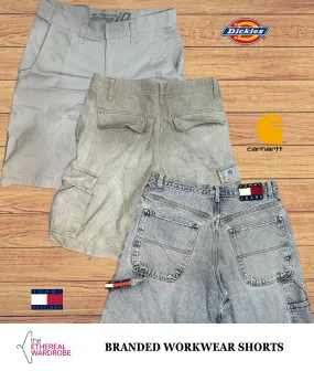 Branded Workwear Shorts including Carhartt, Dickies, Lee & Tommy