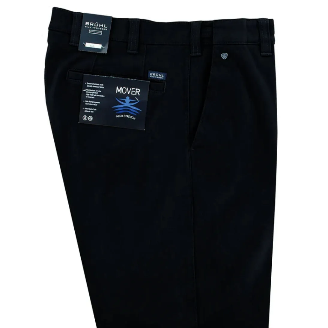 Bruhl Parma B Mover Stretch Winter Chino Trousers 185970 Navy