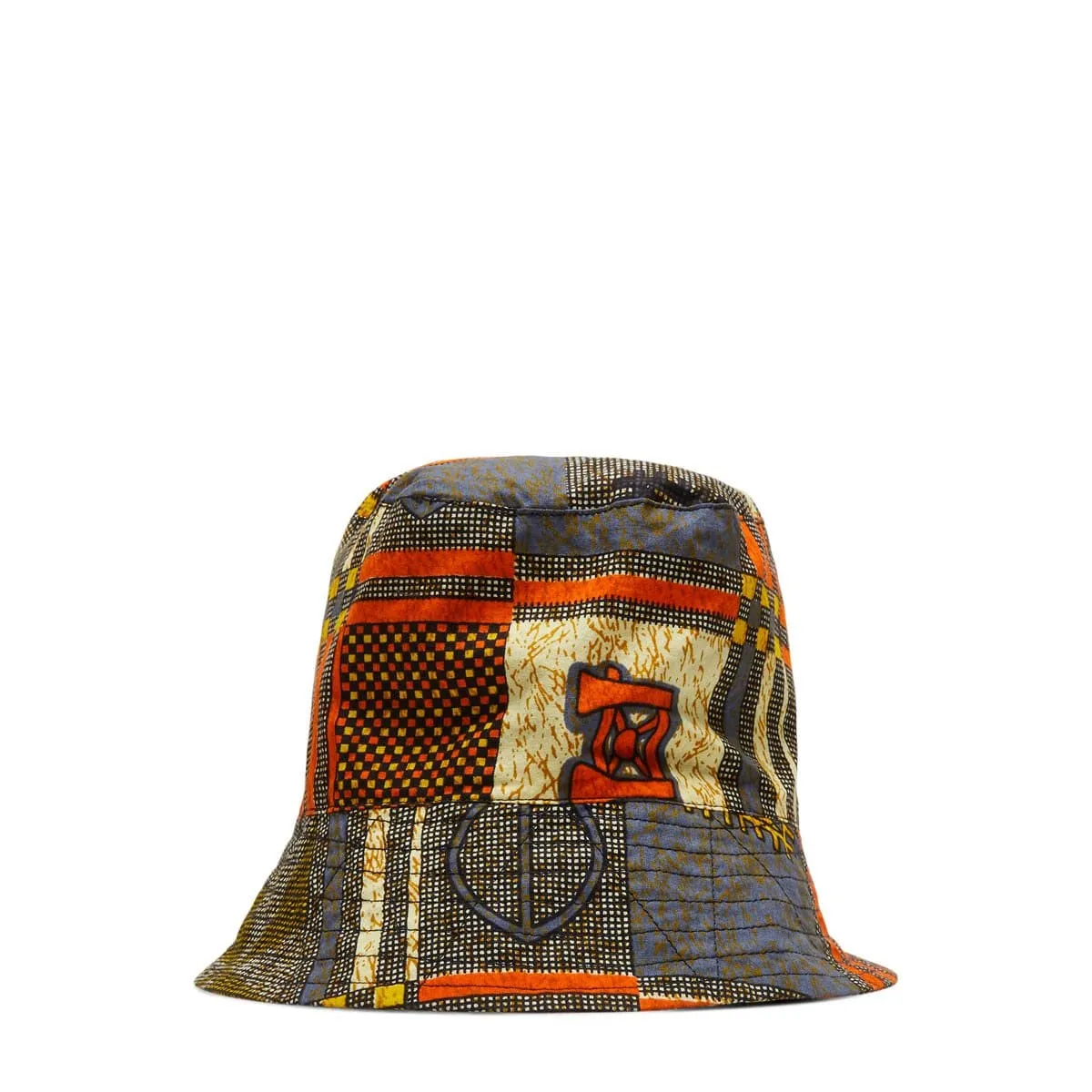 BUCKET HAT Black/Gold African Print