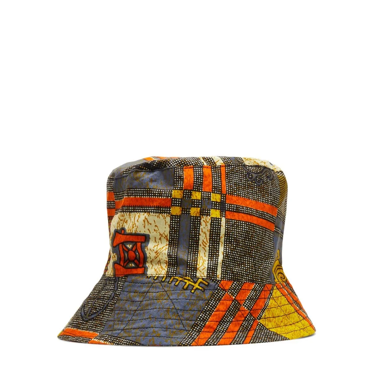 BUCKET HAT Black/Gold African Print