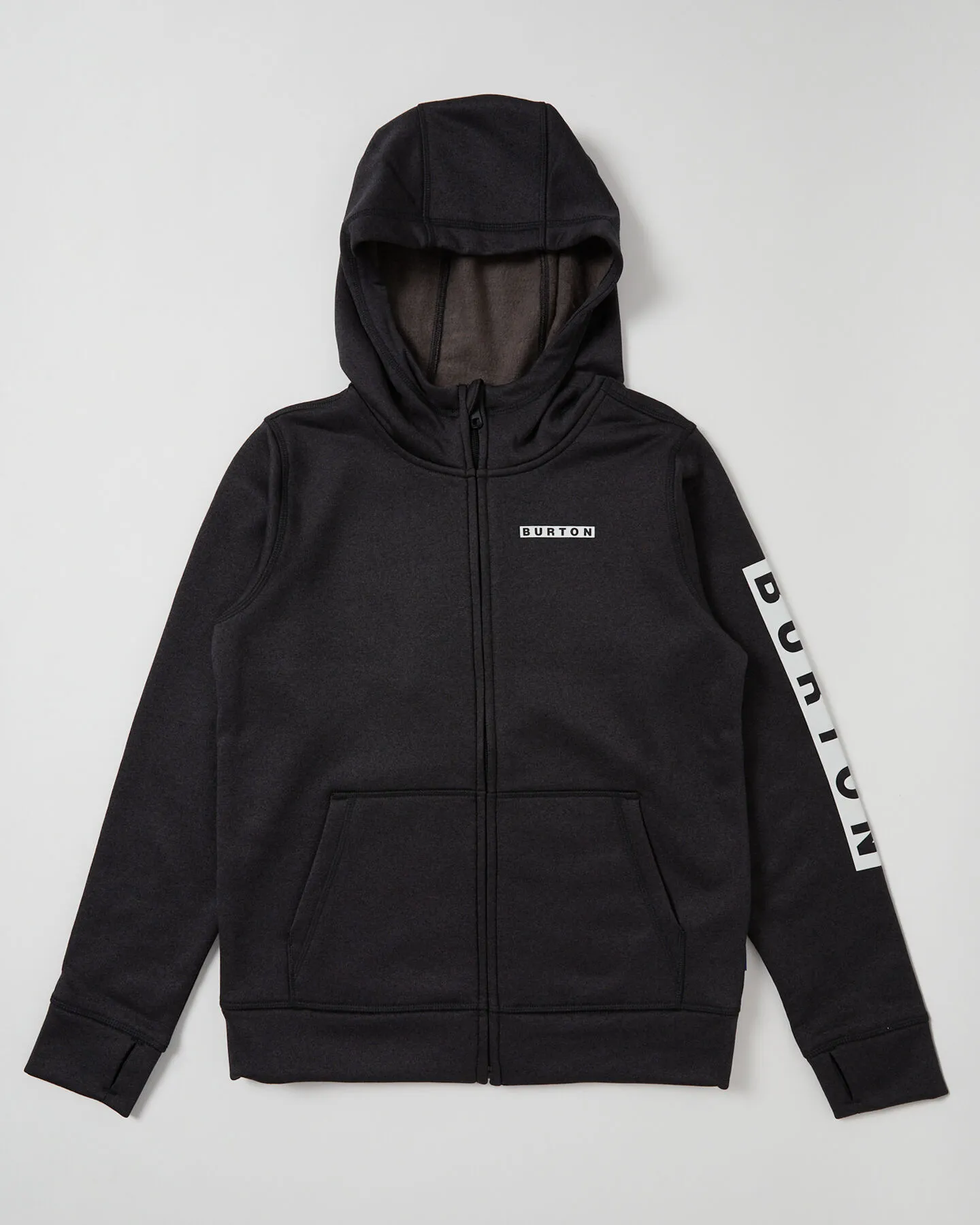 Burton Kids Oak Full Zip Hoodie - True Black Heather | SurfStitch