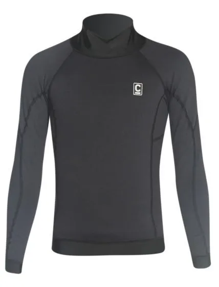 C Skins HDI Long Sleeve Thermal Youth Rash Vest - Black