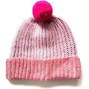 Cabbages & Kings Hand-Knit Pom Hat, Pinky