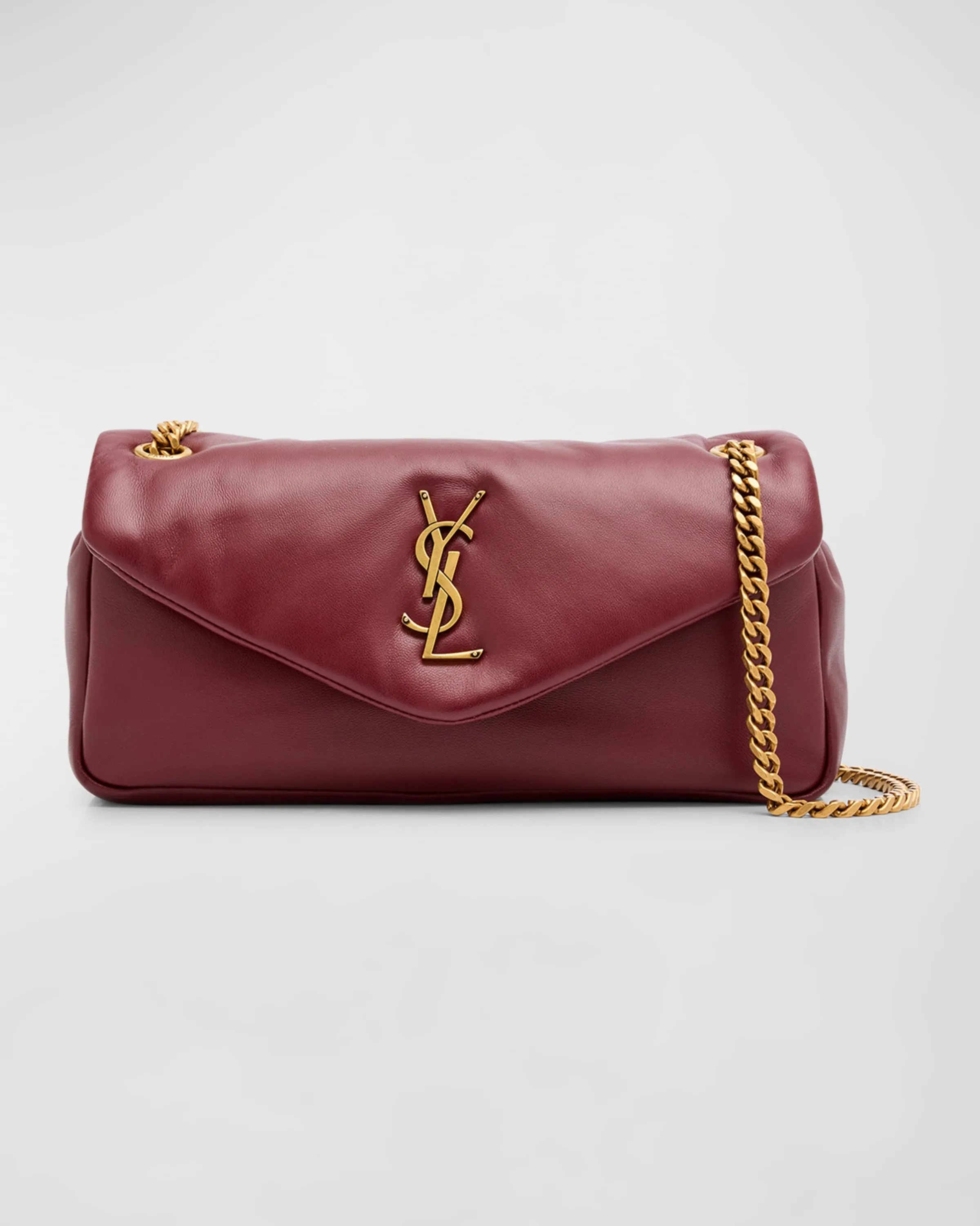 Calypso Small YSL Shoulder Bag in Smooth Padded Leather