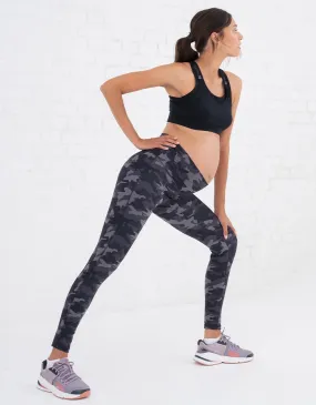 Camo Print Bump to Postpartum Active Leggings