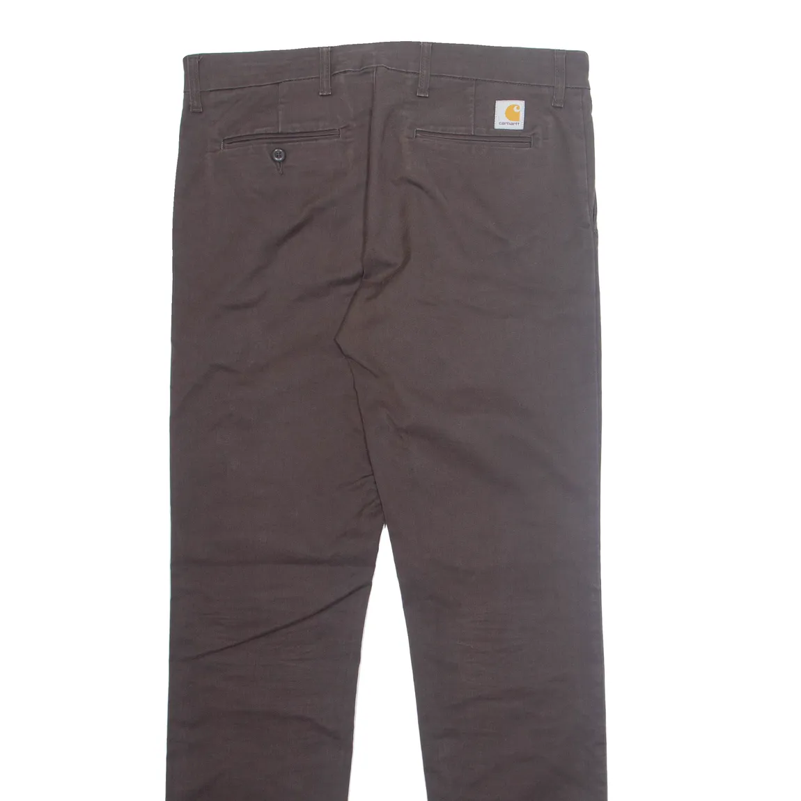 CARHARTT Chino Mens Trousers Brown Regular Tapered W34 L34