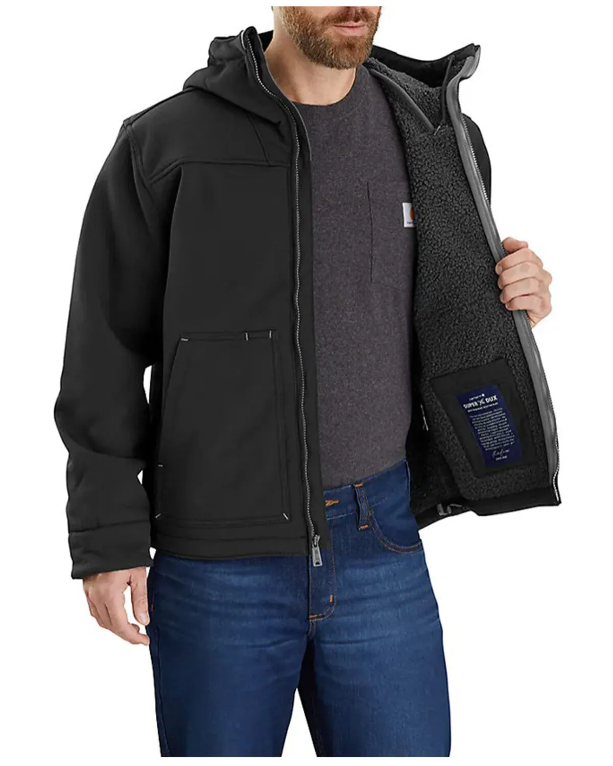 Carhartt Men's Super Dux Sherpa-Lined Hooded Work Jacket - Tall