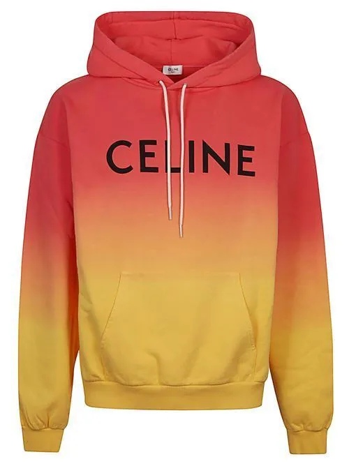 CELINE  |celine loose hoodie in COTTON FLEECE