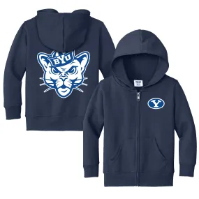 Chad & Jake  BYU Cougars Toddler Navy Logo Full-Zip Hoodie Jacket