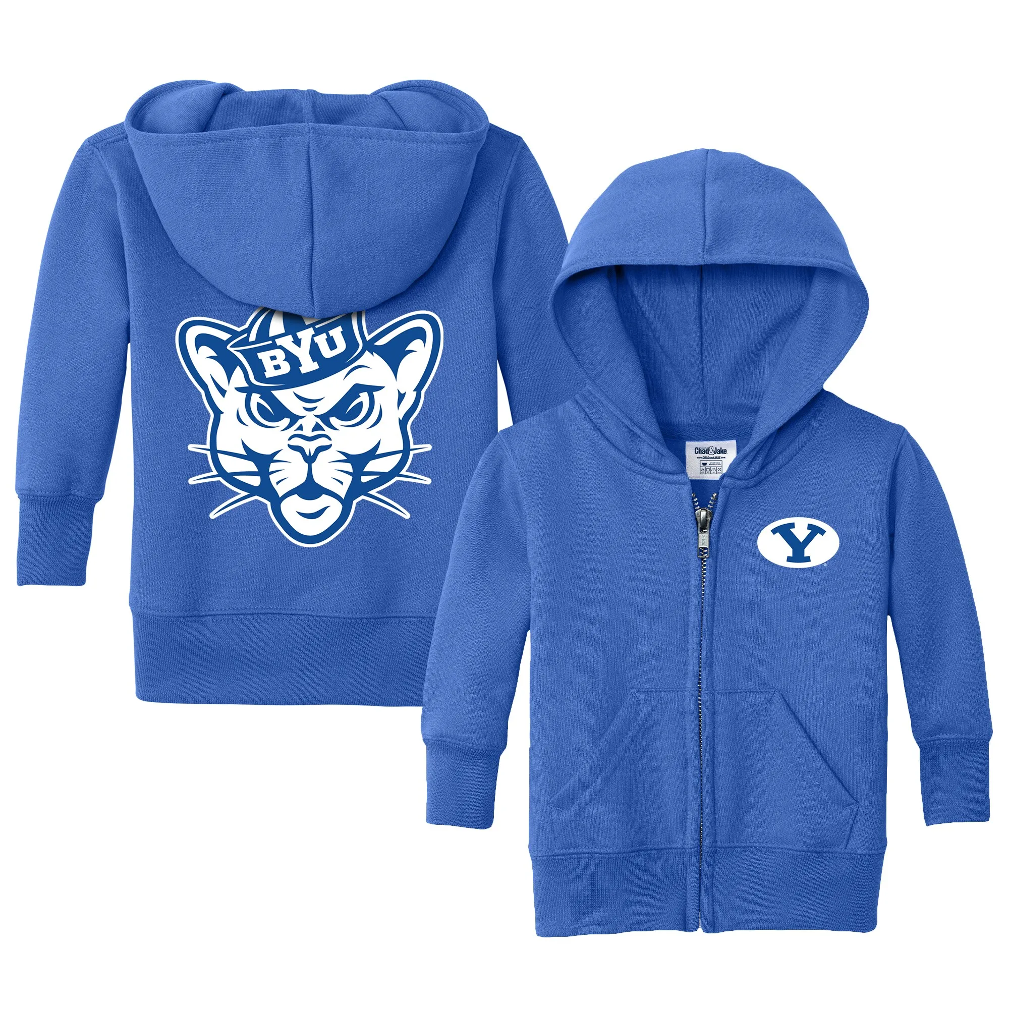 Chad & Jake  BYU Cougars Toddler Royal Logo Full-Zip Hoodie Jacket