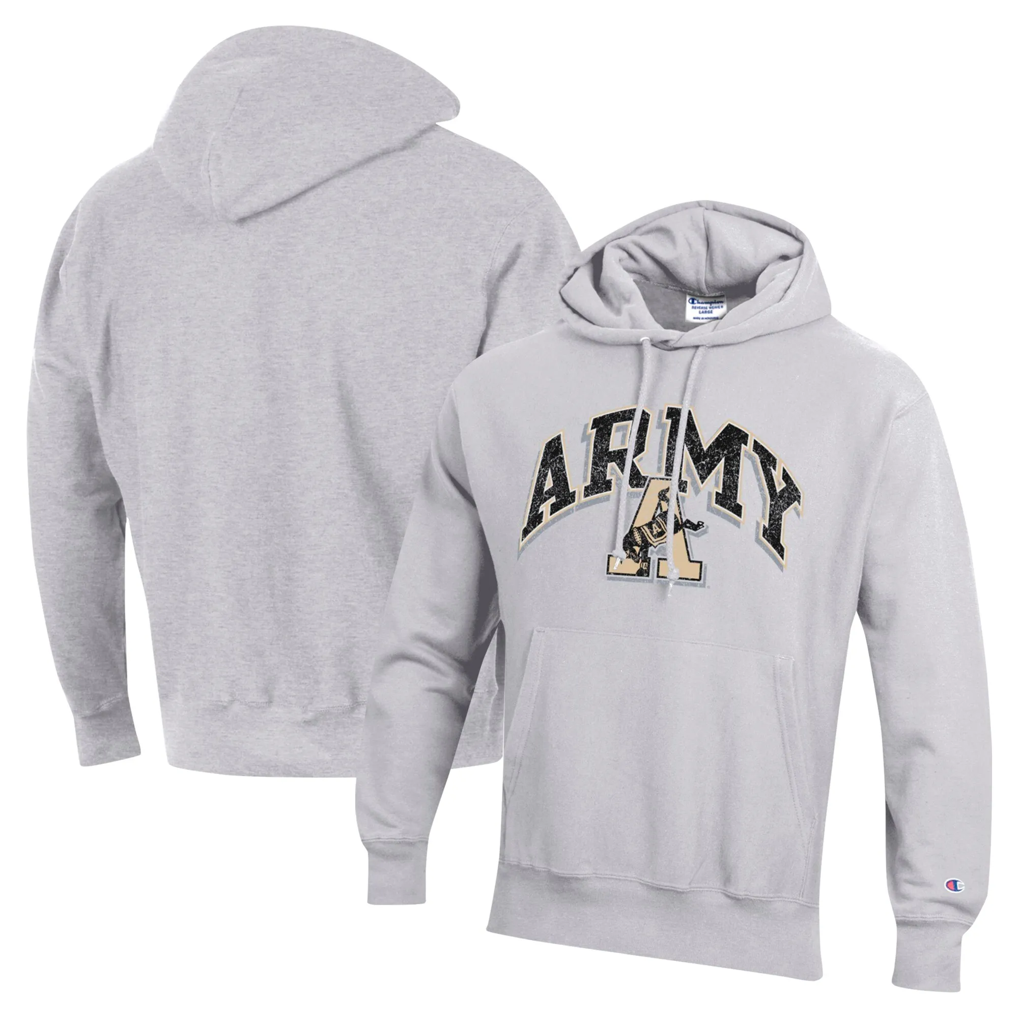 Champion Army Black Knights Gray Vault Late Night Reverse Weave Pullover Hoodie