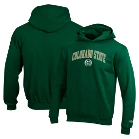 Champion Colorado State Rams Youth Green Campus Pullover Hoodie