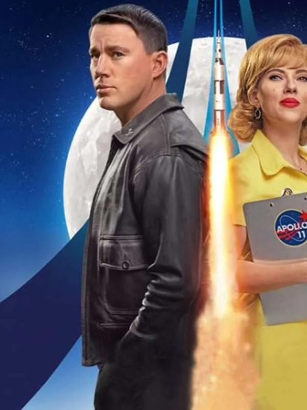 Channing Tatum Fly Me to the Moon Black Leather Jacket