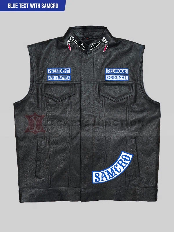 Charlie Hunnam SOA Sons of Anarchy Leather Vest