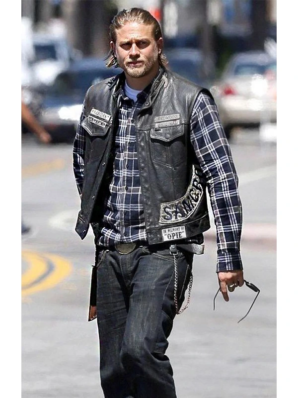 Charlie Hunnam SOA Sons of Anarchy Leather Vest