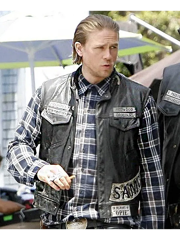 Charlie Hunnam SOA Sons of Anarchy Leather Vest