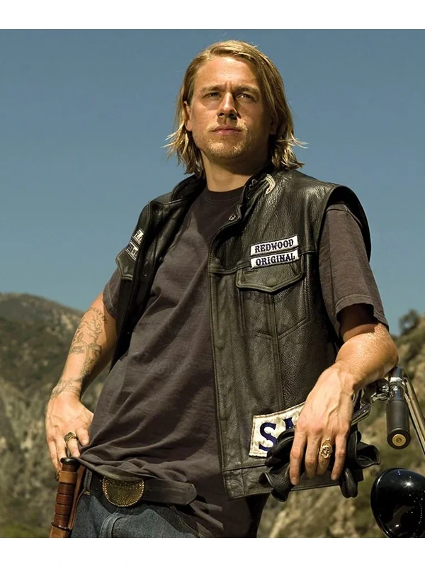 Charlie Hunnam SOA Sons of Anarchy Leather Vest