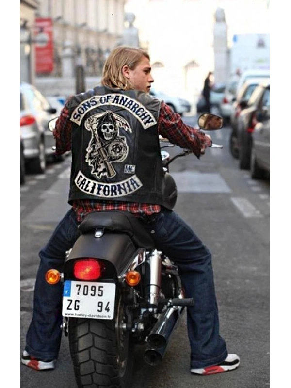 Charlie Hunnam SOA Sons of Anarchy Leather Vest