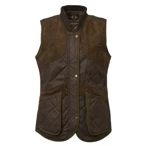 Chevalier Women's Vintage Shooting Vest Leather Brown | Buy Chevalier Women's Vintage Shooting Vest Leather Brown here