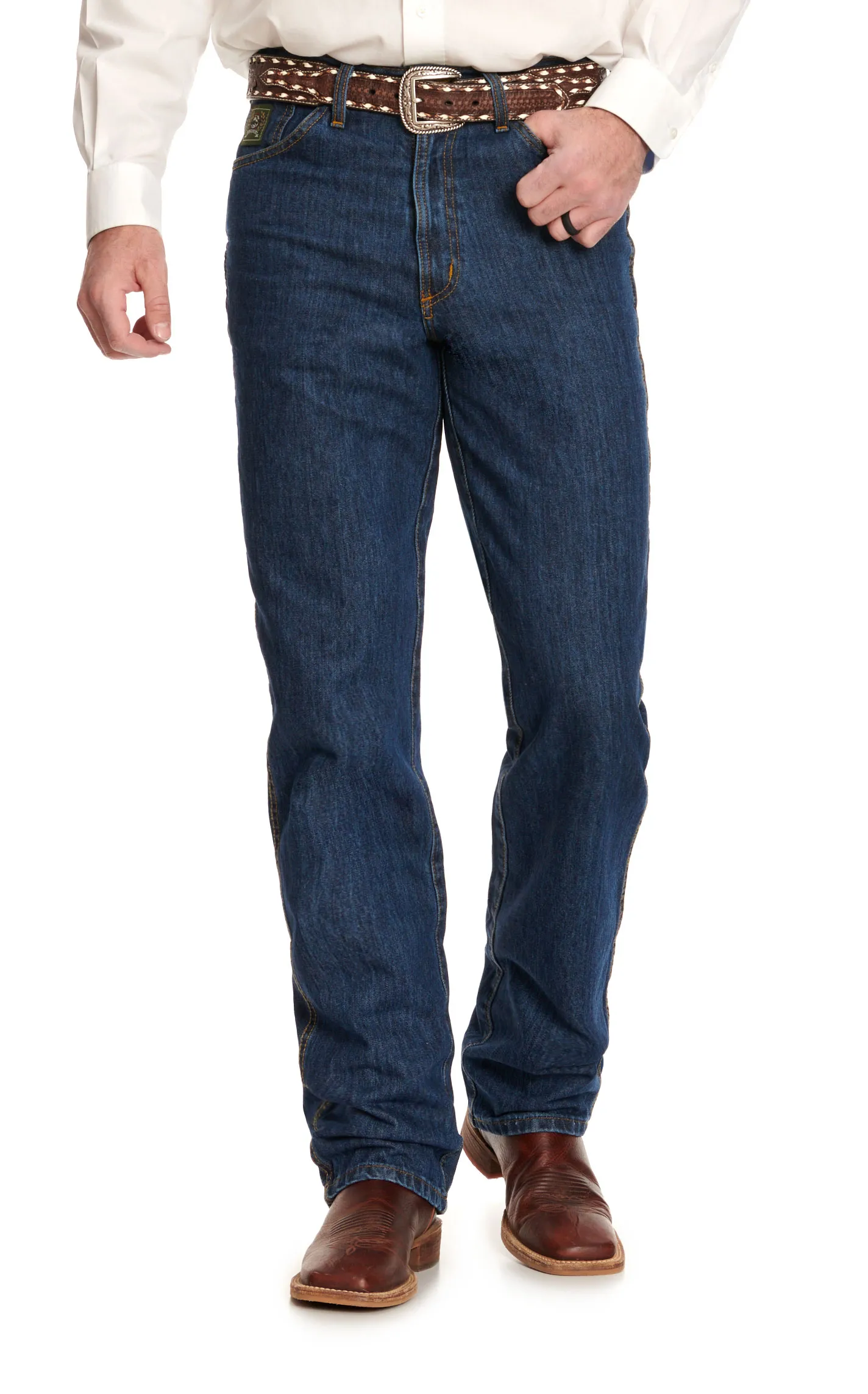 Cinch Men's Dark Wash Blue Label Carpenter Style Jeans