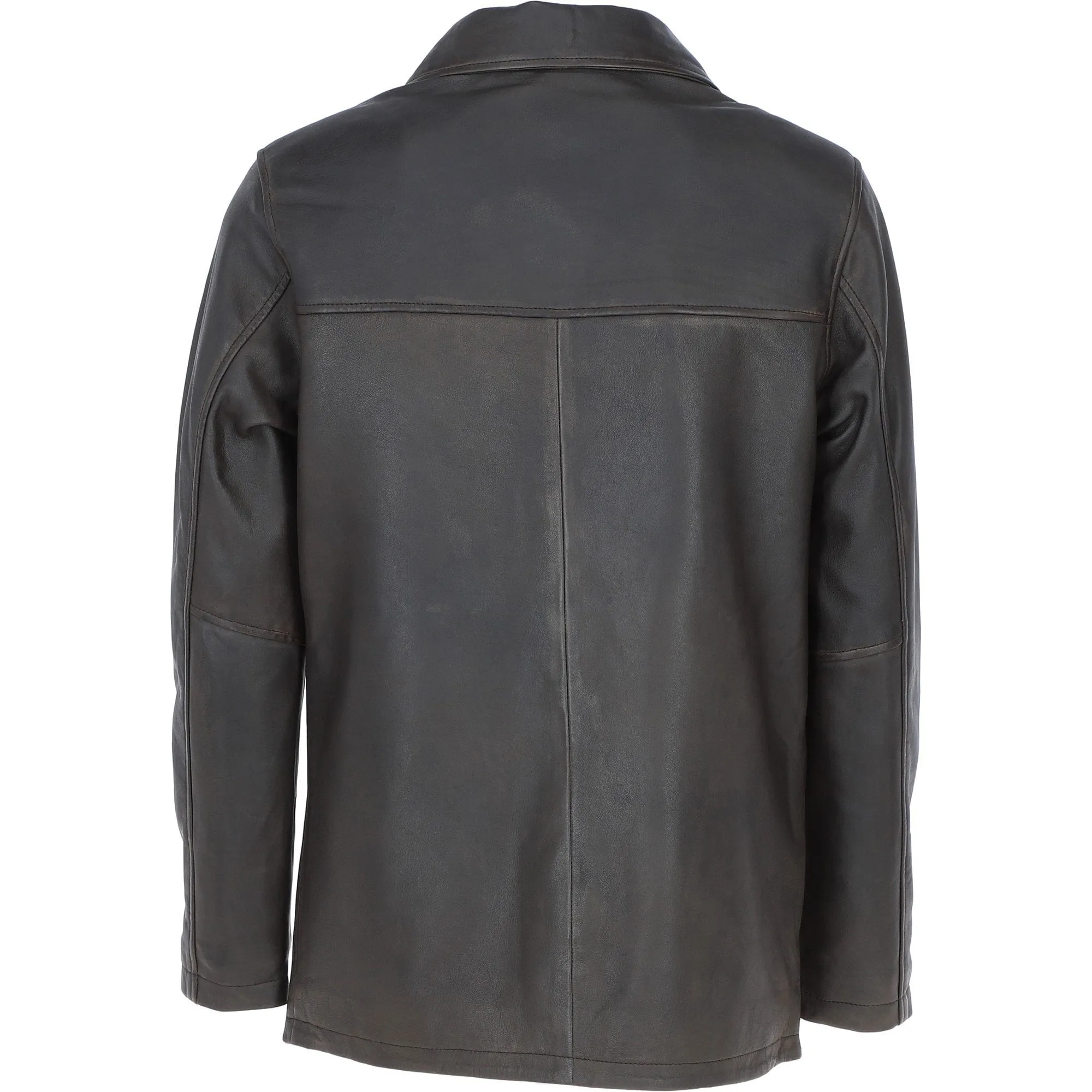 Classic Ashwood Men's Aq Brown Leather Jacket: AWM-REEFER