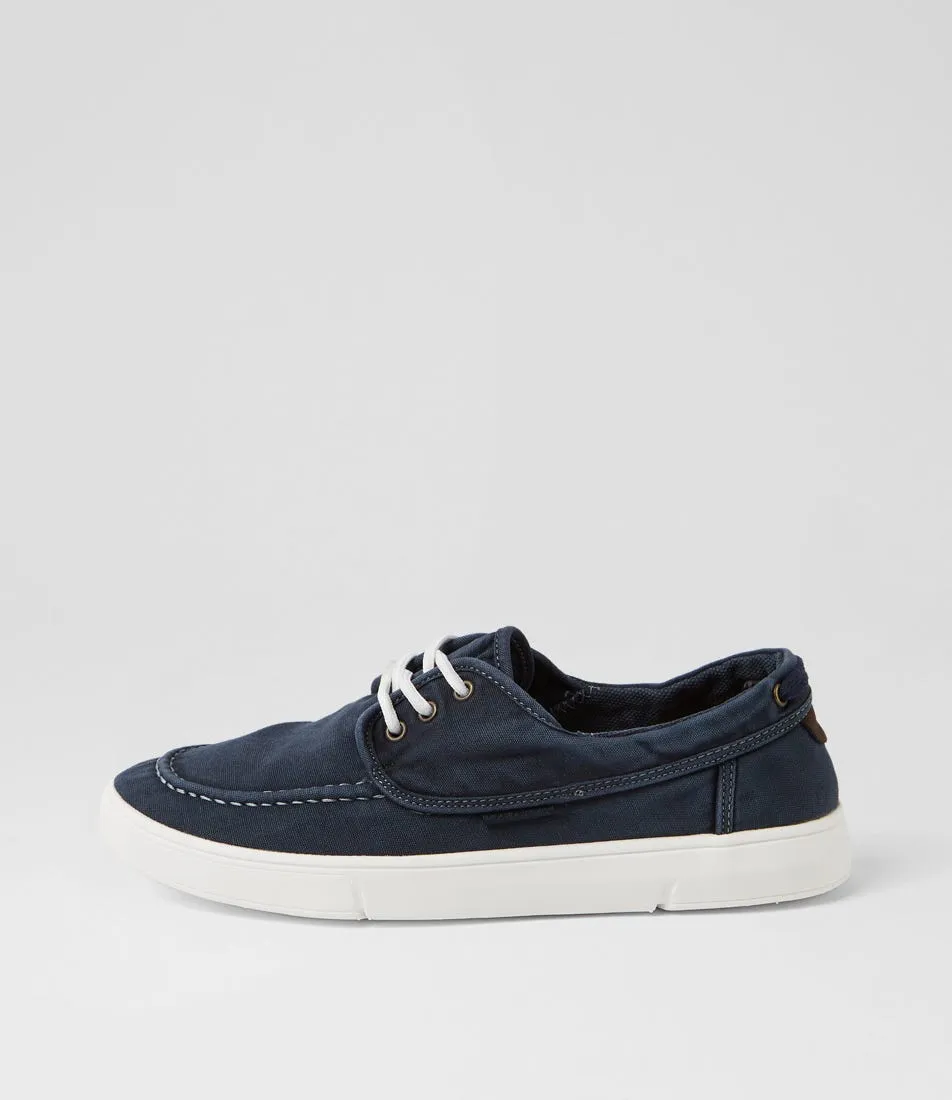 COLORADO Anders Navy Washed Canvas Sneakers