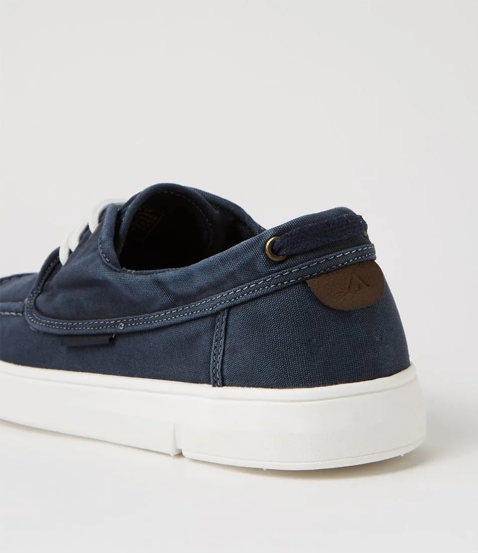 COLORADO Anders Navy Washed Canvas Sneakers