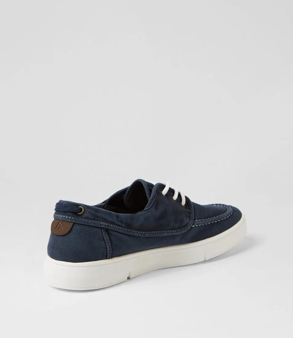 COLORADO Anders Navy Washed Canvas Sneakers