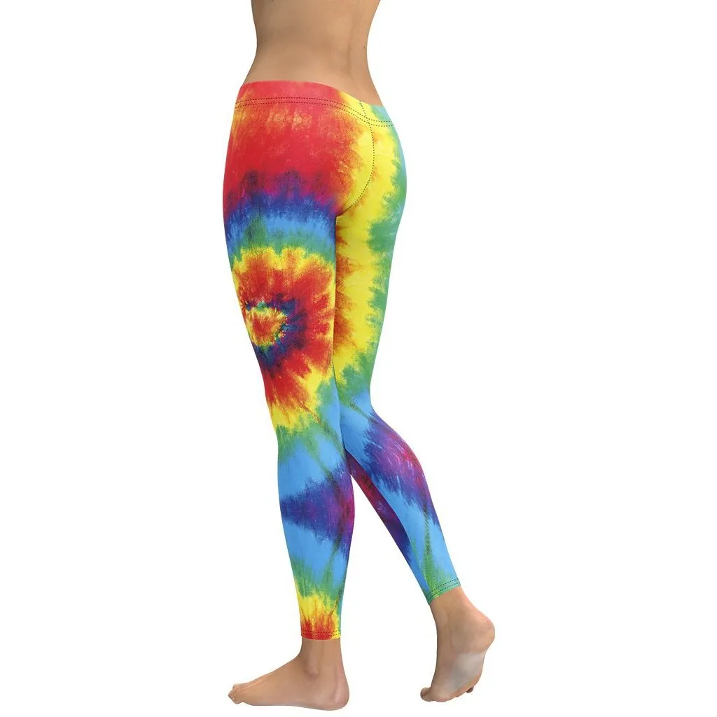 Colorful Supernova Tie Dye Leggings