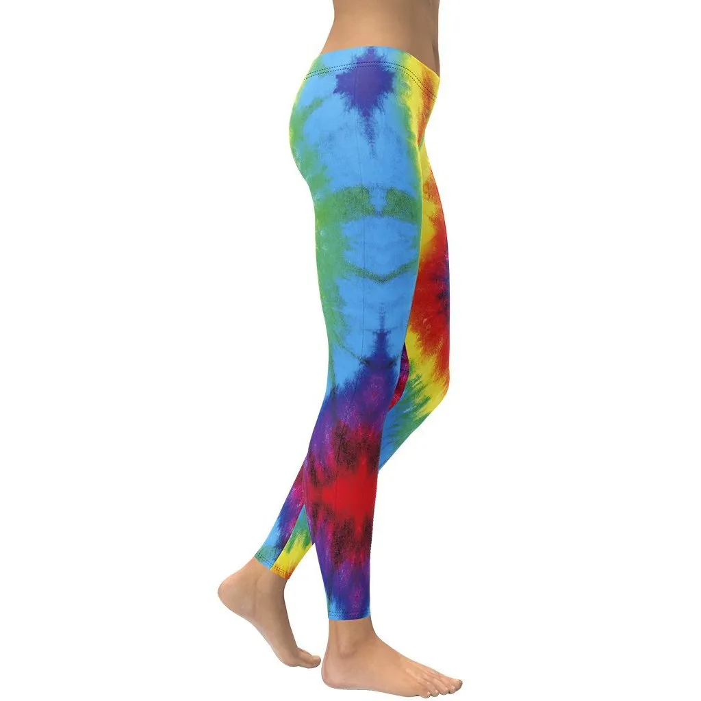 Colorful Supernova Tie Dye Leggings