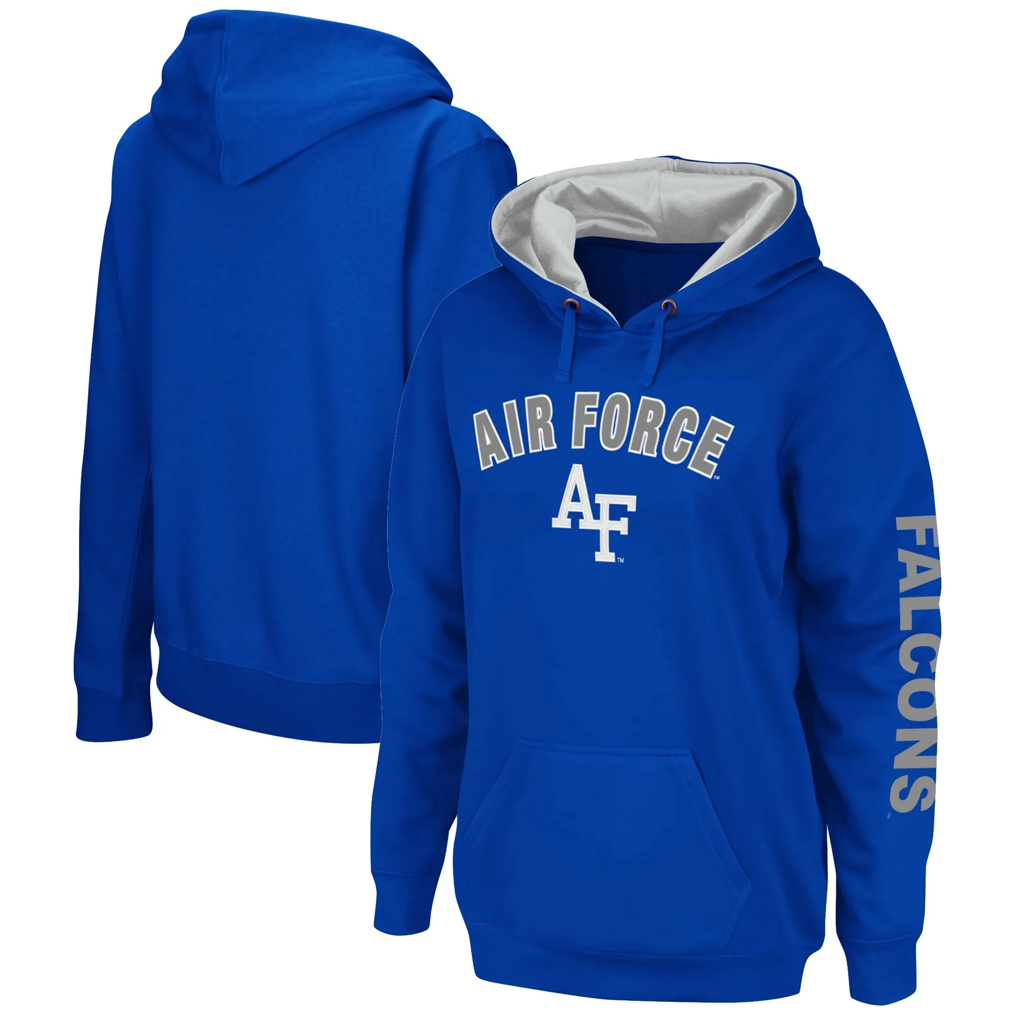 Colosseum Air Force Falcons Women's Royal Loud and Proud Pullover Hoodie