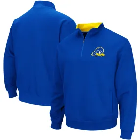 Colosseum Delaware Fightin' Blue Hens Royal Tortugas Logo Quarter-Zip Pullover Jacket