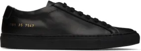 Common Projects Black Original Achilles Sneakers