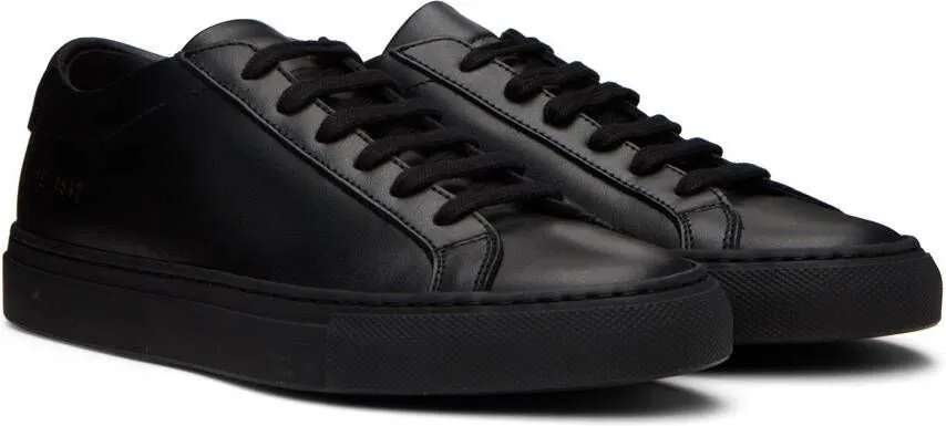 Common Projects Black Original Achilles Sneakers