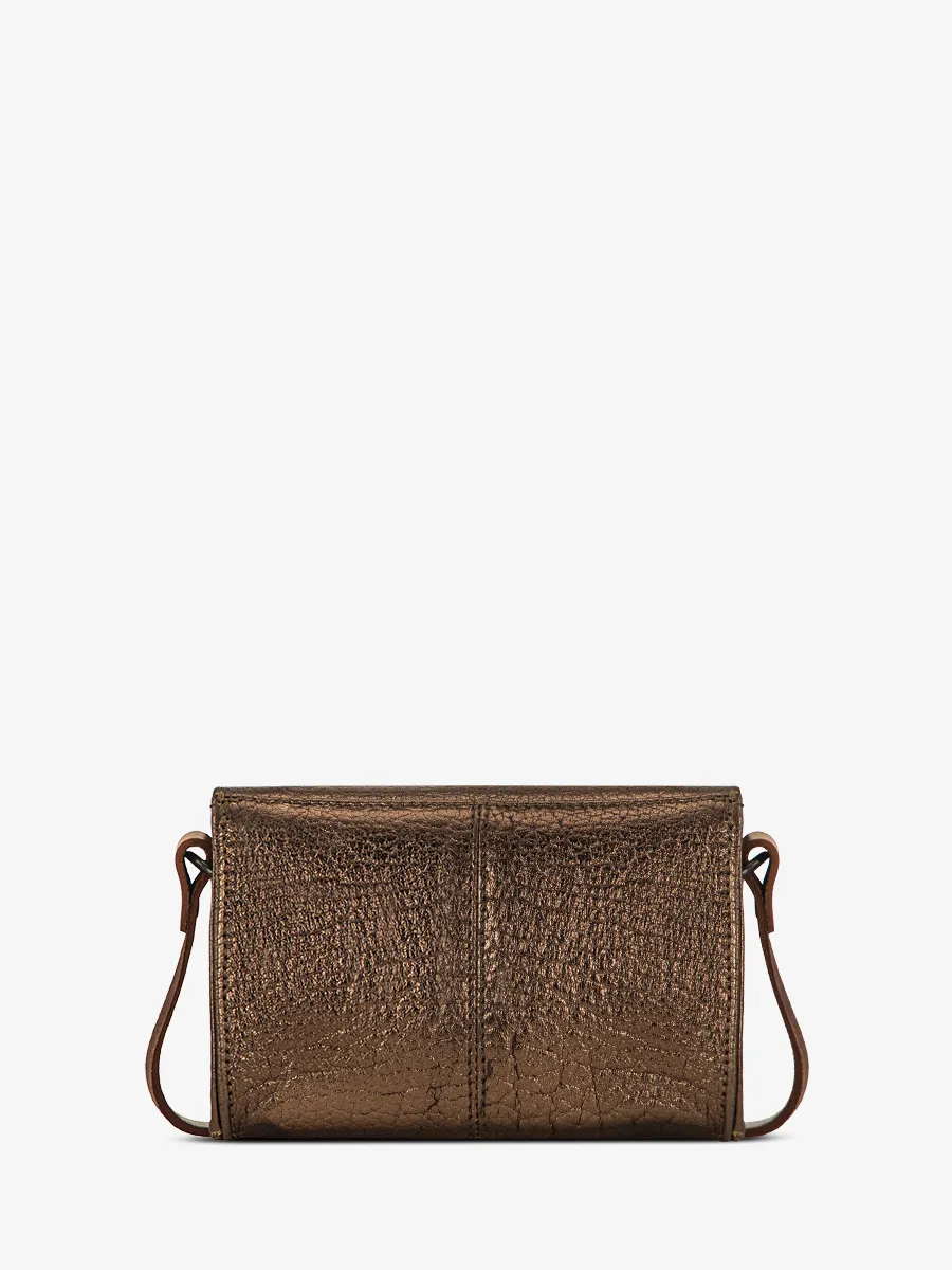 Copper Leather Shoulder Bag - Le Mini Indispensable Copper | PAUL MARIUS