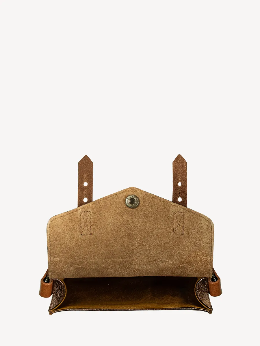 Copper Leather Shoulder Bag - Le Mini Indispensable Copper | PAUL MARIUS