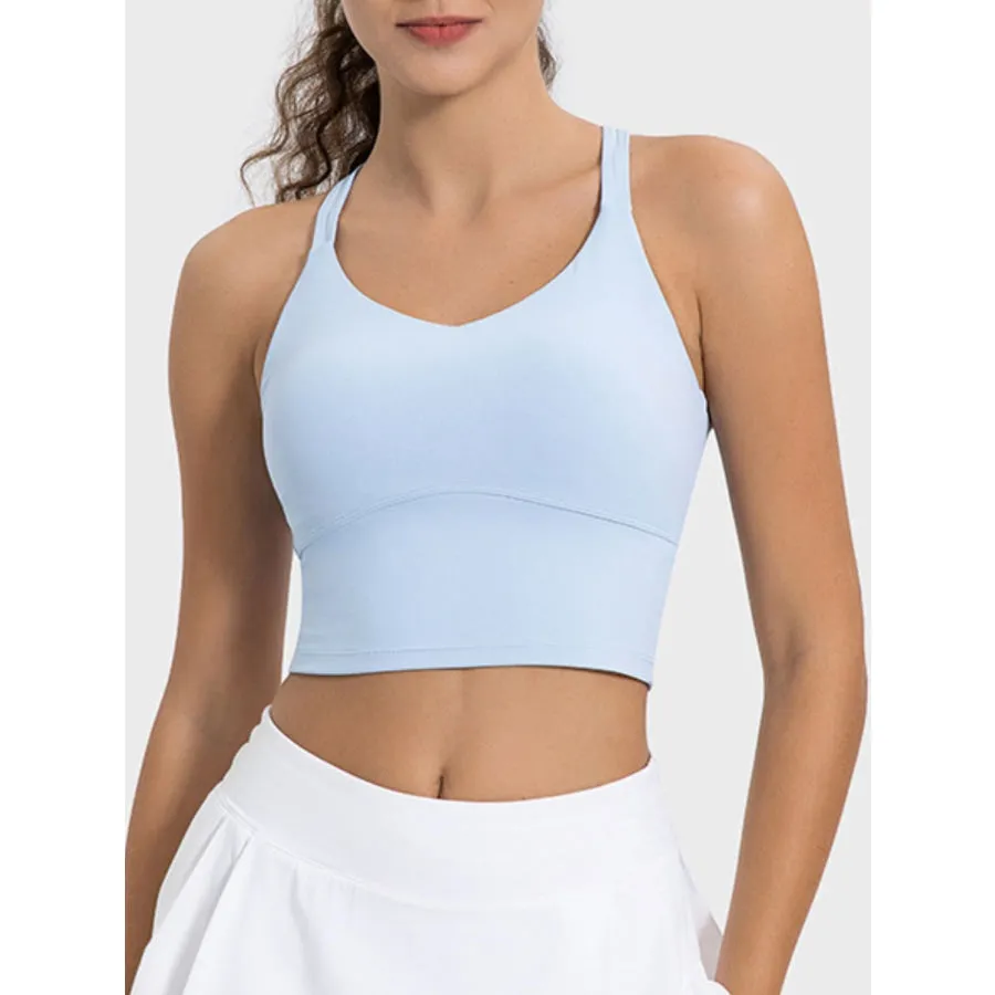 Crisscross Round Neck Active Tank