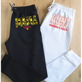 Custom SPORTS (Any sport) Aunt/mom/CUSTOM Joggers